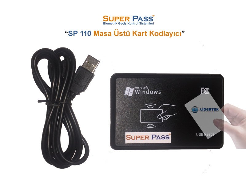 Super Pass Sp 110 Masa Üstü Kart Kodlayıcı | Proximity | Mifare